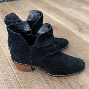 Cole Haan Black Suede Ankle Boots
